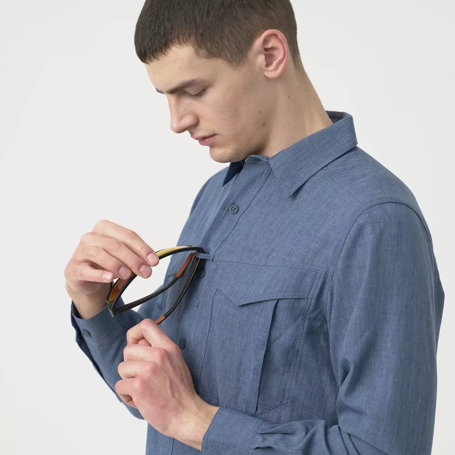 Мужская рубашка Helikon-Tex Defender Mk2 Gentleman Shirt — лёгкая тактическая рубашка, фото 5