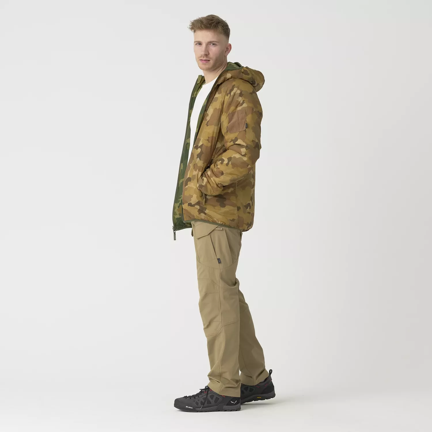 Двусторонняя утеплённая куртка с капюшоном Helikon-Tex Reversible Wolfhound Hoodie Jacket, фото 5