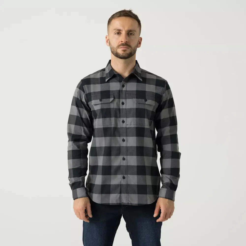 Helikon-Tex Greyman Shirt в серо-чёрную клетку
