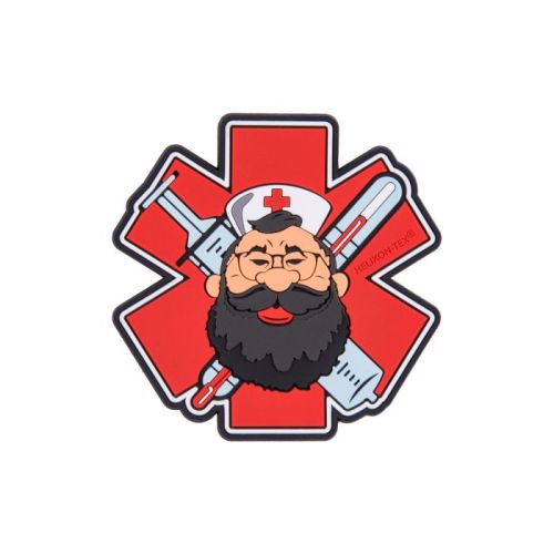 Патч ПЛАСТЫРЬ "BEARDMAN MEDIC" Helikon, цвет Red