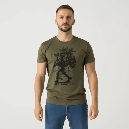 Футболка с принтом «легкая пехота» (T-shirt (Light infantry)) | Helikon-Tex