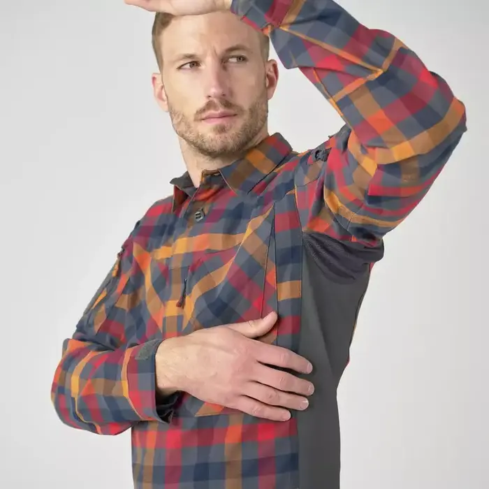 Рубашка MBDU Flannel Helikon, цвет Dark Autumn Checkered
