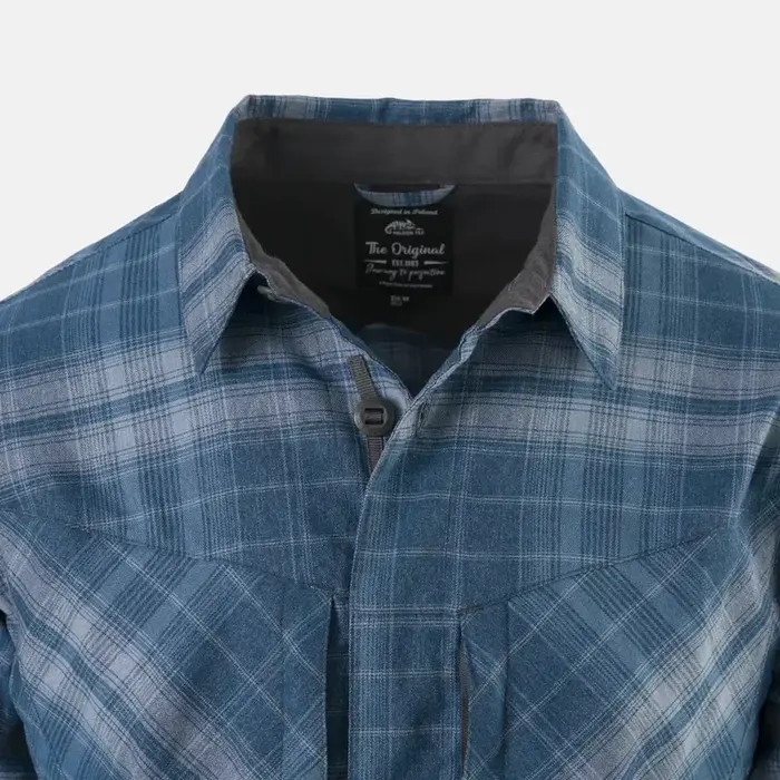 Рубашка MBDU Flannel Helikon, цвет  Western Blue Plaid