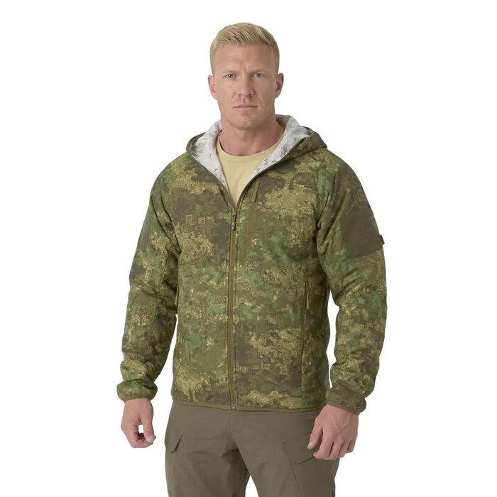 Куртка REVERSIBLE WOLFHOUND HOODIE Helikon, цвет PENCOTT WILDWOOD / PENCOTT SNOWDRIFT