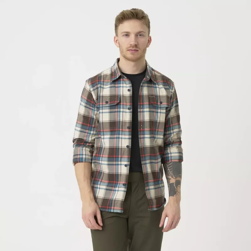 Рубашка Helikon-Tex Greyman Shirt — смесовая ткань с нейлоном и волокном Sorona®
