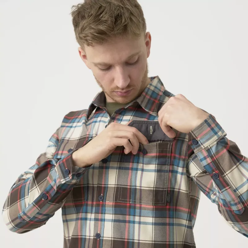 Рубашка Helikon-Tex Greyman Shirt — смесовая ткань с нейлоном и волокном Sorona®