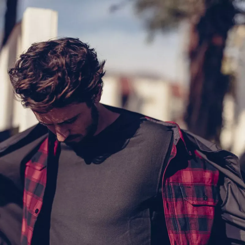 Рубашка Helikon-Tex Greyman Shirt — смесовая ткань с нейлоном и волокном Sorona®