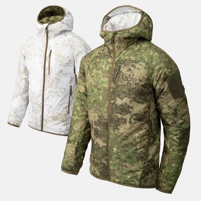 Двусторонняя утеплённая куртка с капюшоном Helikon-Tex Reversible Wolfhound Hoodie Jacket