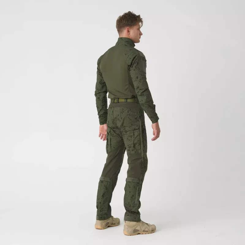 Брюки Helikon-Tex MCDU Pants — эластичная поликоттоновая ткань рипстоп, лесной/оливково-зелёный