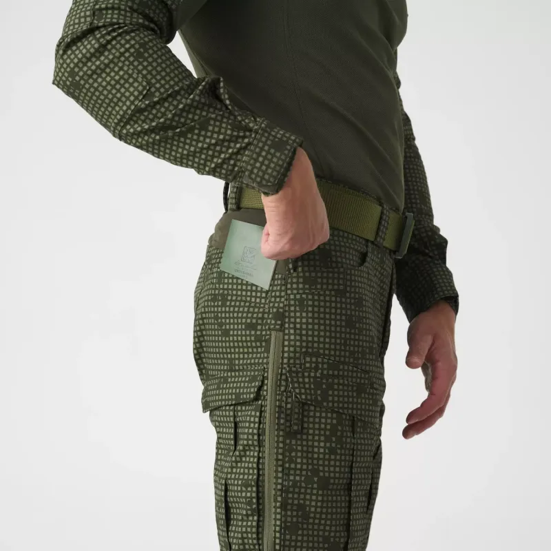 Брюки Helikon-Tex MCDU Pants — эластичная поликоттоновая ткань рипстоп, лесной/оливково-зелёный