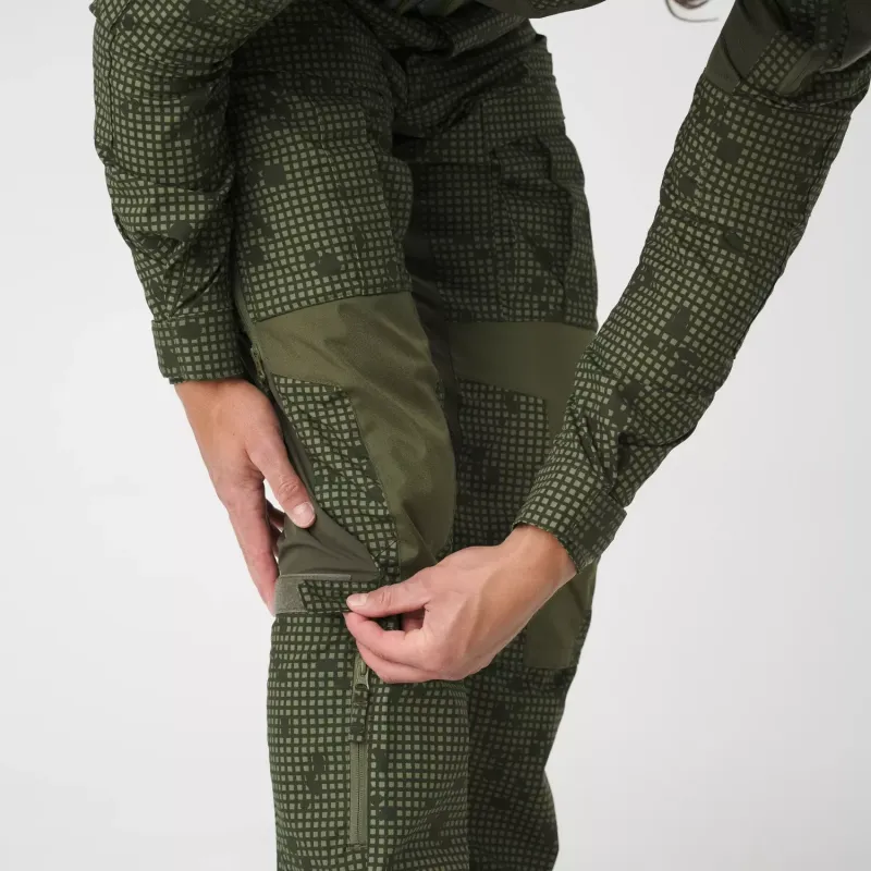 Брюки Helikon-Tex MCDU Pants — эластичная поликоттоновая ткань рипстоп, лесной/оливково-зелёный