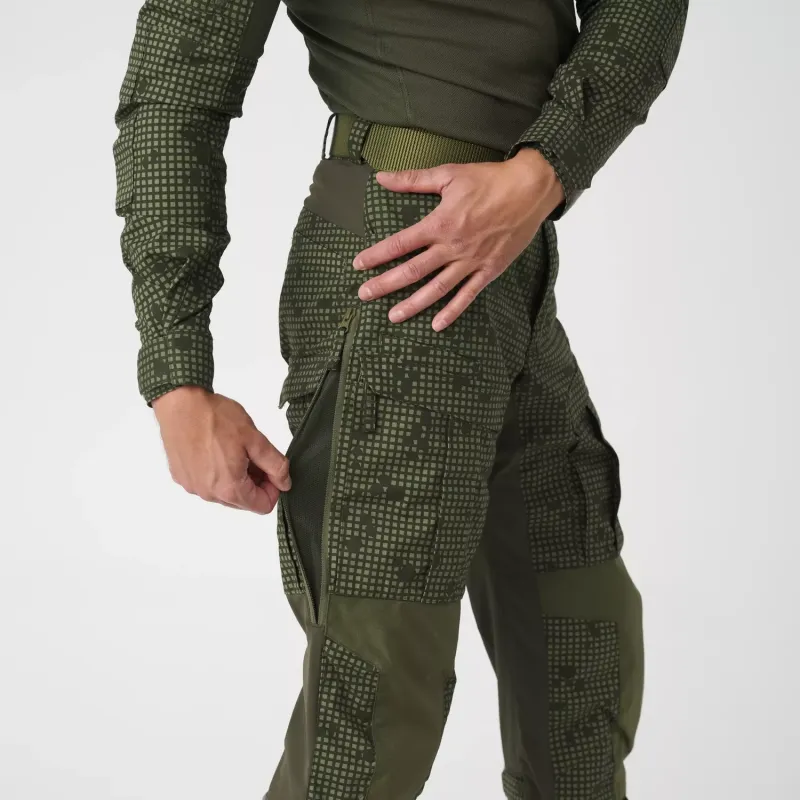 Брюки Helikon-Tex MCDU Pants — эластичная поликоттоновая ткань рипстоп, лесной/оливково-зелёный