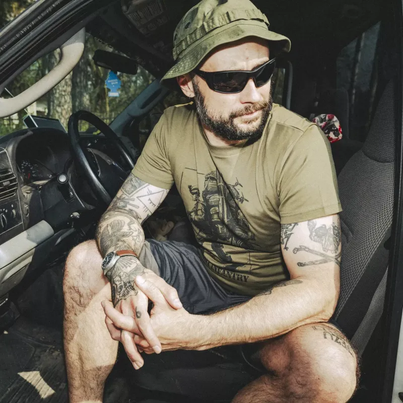 Футболка с принтом «легкая пехота» (T-shirt (Light infantry)) | Helikon-Tex