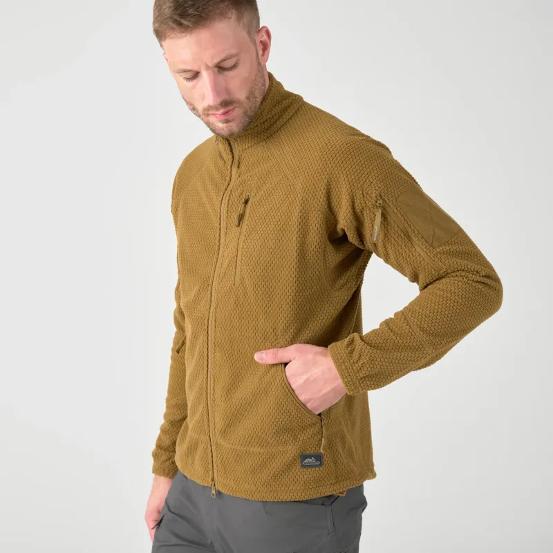 Тактическая куртка Alpha из флиса Grid Fleece (Alpha Tactical Jacket - Grid Fleece) | Helikon-Tex