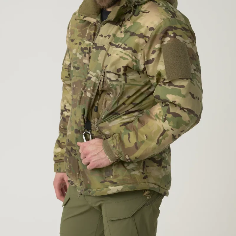 Лёгкая зимняя куртка Helikon-Tex Level 7 — камуфляж MultiCam