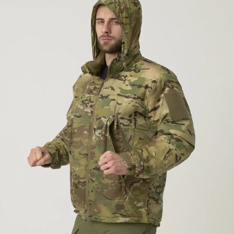 Лёгкая зимняя куртка Helikon-Tex Level 7 — камуфляж MultiCam